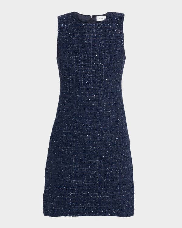 St. John Empire-Waist Boucle Tweed Knit Midi Dress | Neiman St. John Empire-Waist Boucle Tweed Knit Midi Dress | Neiman