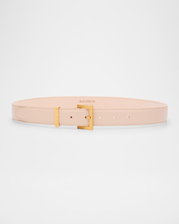 Balmain B-Logo Medium Leather Belt | Neiman Marcus display picture 1