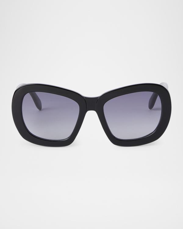 Palm Angels Griffith Oval Acetate Sunglasses | Neiman Marcus display picture 1