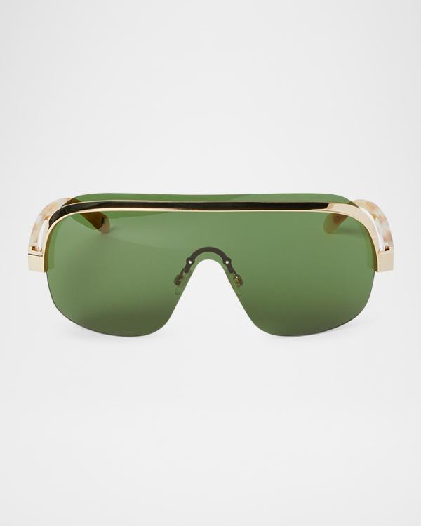 KREWE Earhart 24K Gold-Plated Metal Aviator Sunglasses  display picture 1