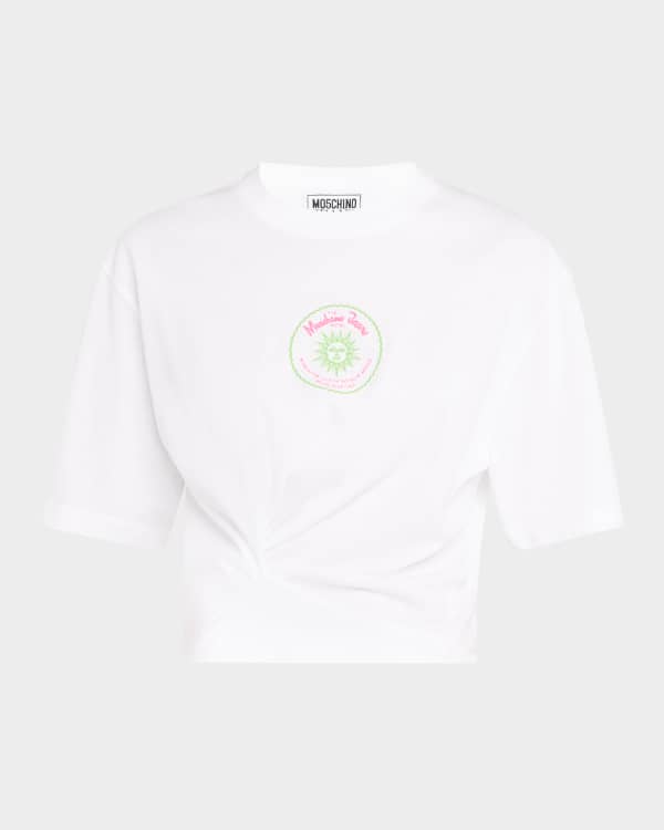 ★Ganni★Basic Jersey Cherry Relaxed Fit T-Shirt★ Bright White White Basic Jersey Cherry Relaxed T-shirt