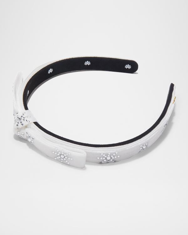 Lele Sadoughi Velvet Scalloped Headband | Neiman Marcus display picture 1
