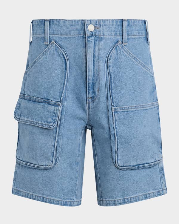 PRPS Men's Painter Wash Denim Shorts | Neiman Marcus
