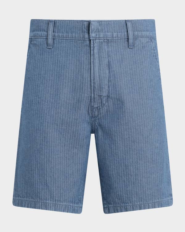 Sid Mashburn Men's Mid-Thigh Cotton Twill Shorts | Neiman Marcus