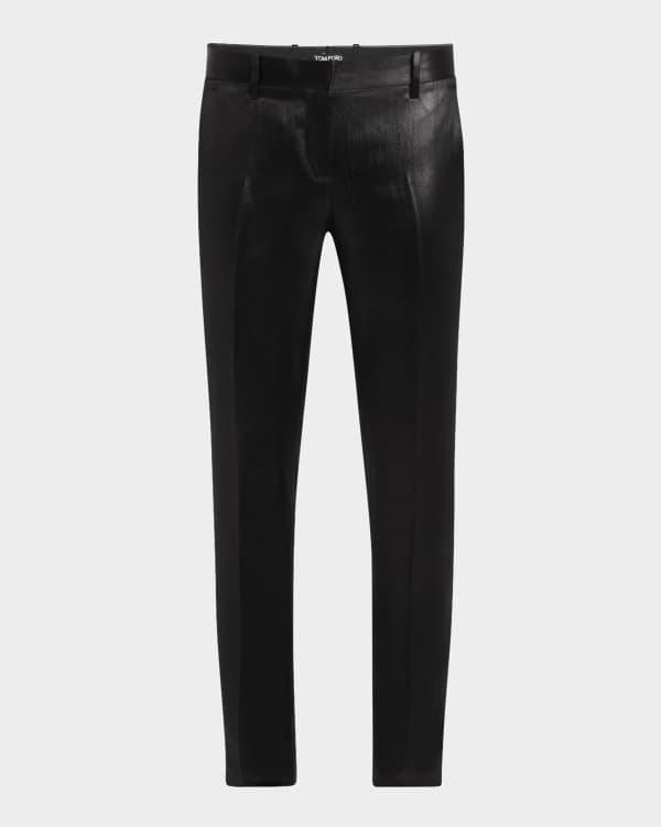 TOM FORD Logo Band Velvet Leggings | Neiman Marcus