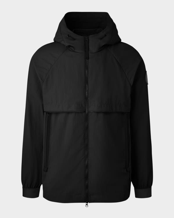 再入荷のおすすめ最新情報 Ferragamo Men's Sheer Nylon Hooded Blouson Jacket | Neiman ジャケット・アウター