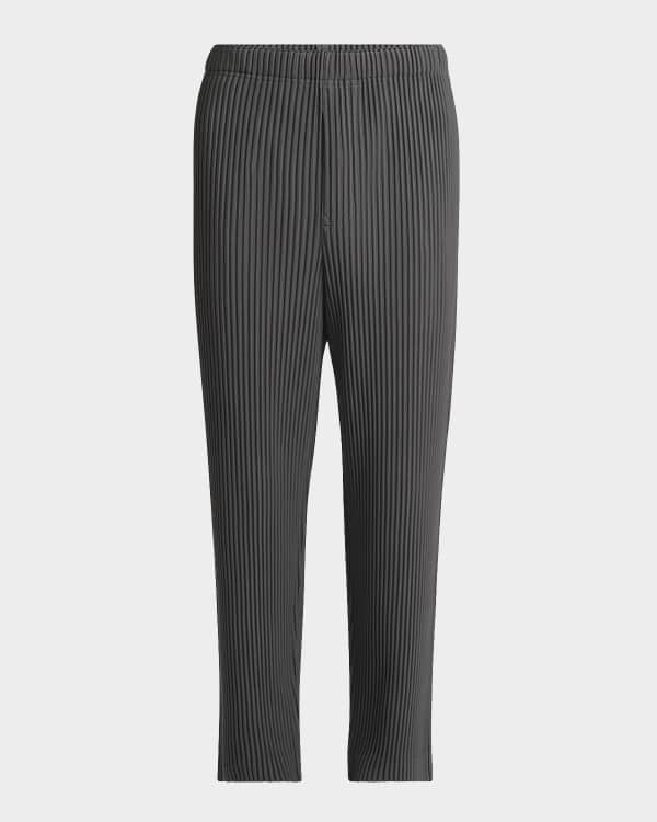 パンツ Mcqueen Tailored Black Pinstripe Pants With Ironed Pleats Alexander Mcqueen Pinstripe Pleat-detail Tailored Trousers