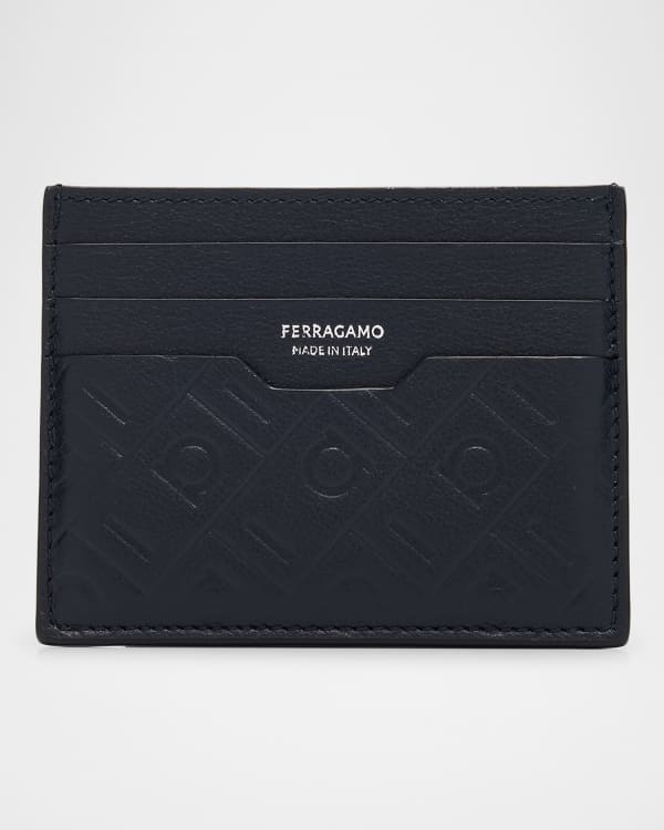 [FERRAGAMO]★ジッパー コイン カード ホルダー★現地セール Ferragamo Men's Lingotto Zip Card Case | Neiman Marcus