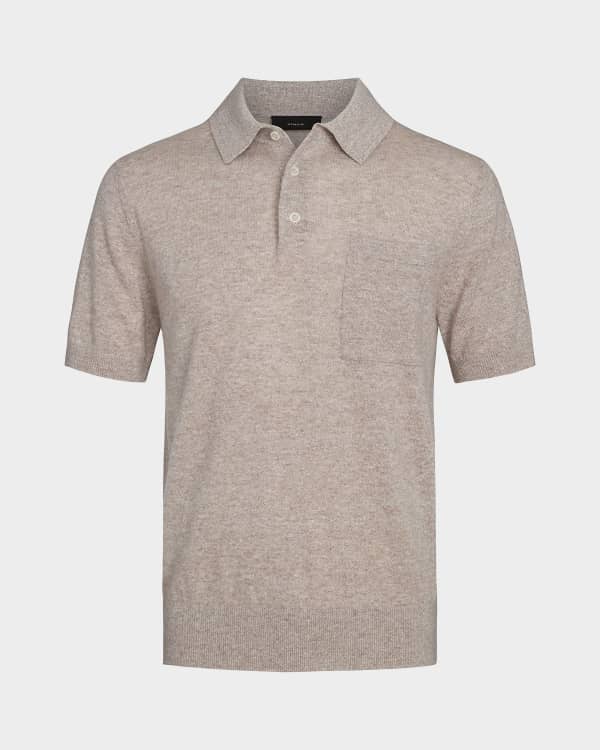 BALLY｜SHORT-SLEEVED PIQUE/COLLAR (MJE03ICO228-U577) Bally Men's Cotton Pique Polo Shirt with B Logo | Neiman Marcus