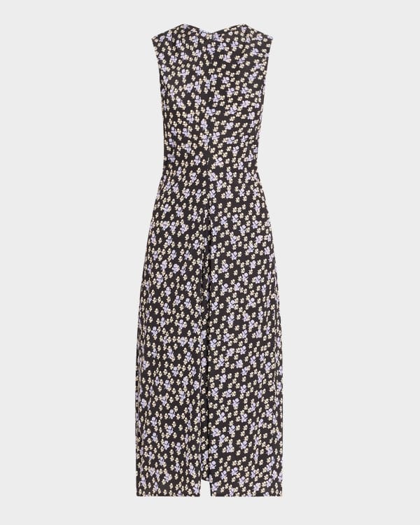 Jil Sander Printed Zip-Pocket Mini Tank Dress | Neiman Marcus