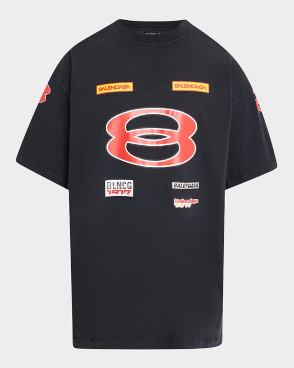 驚きの値段 Balenciaga Men's Marcus Neiman | T-Shirt Logo Copyright トップス