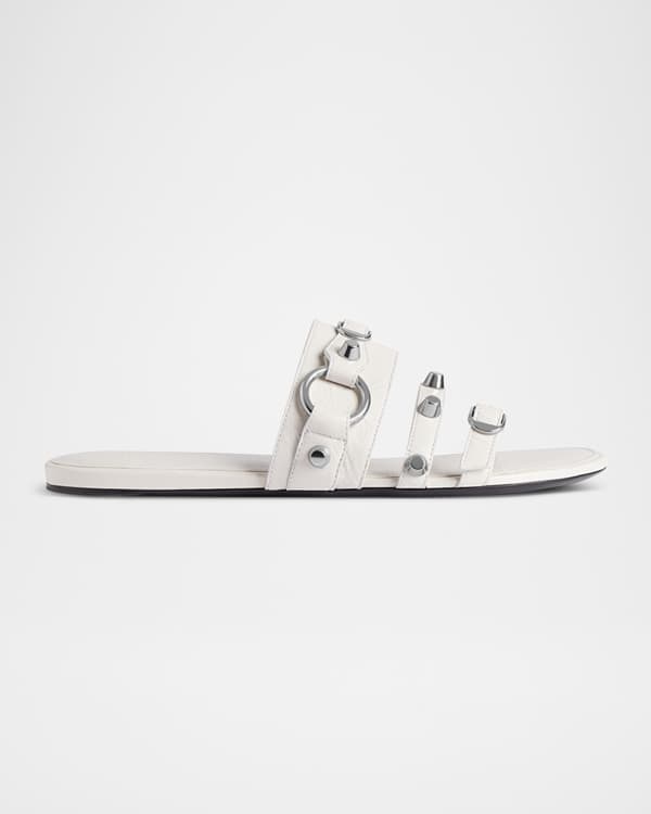 サンダル・ミュール Givenchy Strap Flat Givenchy 4G Leather Strap Flat Sandals | Neiman Marcus