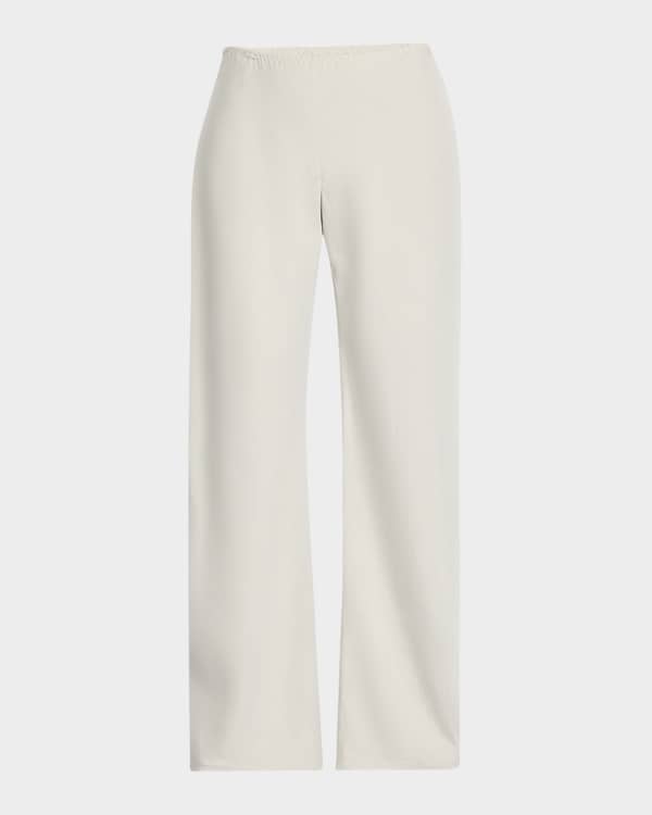 THE ROW Adelie High-Rise Slit-Hem Capri Pants | Neiman Marcus