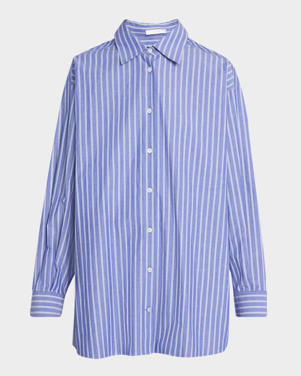 美品!! KHAITE collie balloon sleeve shirt KHAITE Collie Top in Flax | FWRD