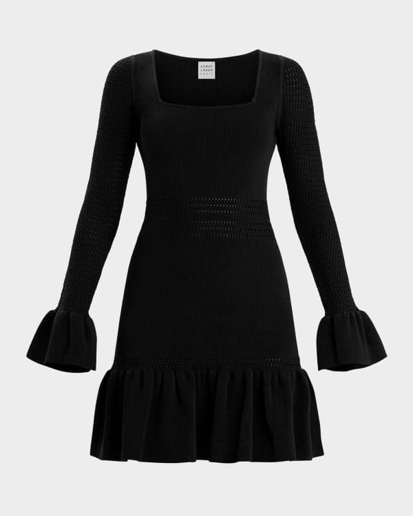 【関税&送料込】Amiri Black Wool Blend Mini Dress Amiri Mini Dress – Kalianti