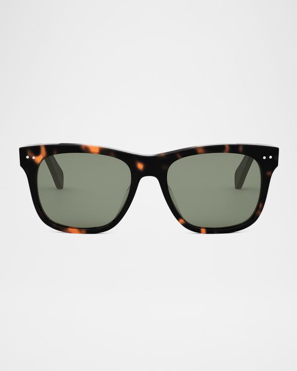 Studded round Celine tortoise sunglasses Celine Studded Round Acetate Sunglasses | Neiman Marcus main image 4