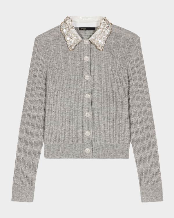 maje(マージュ) Cropped cardigan with カーディガン