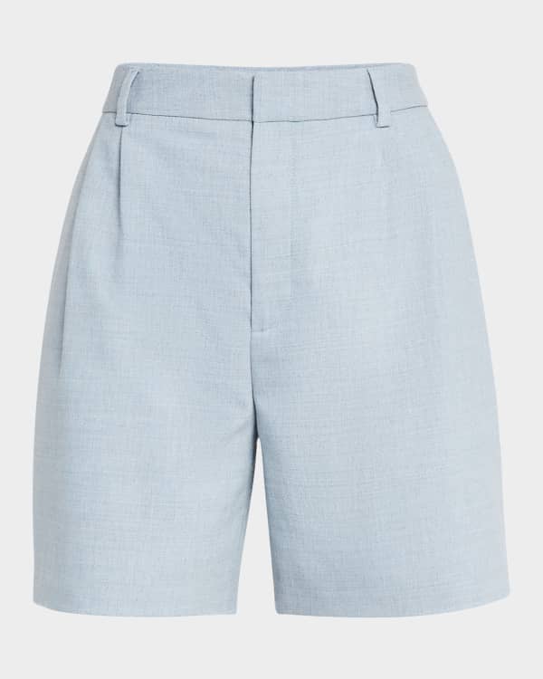 Marques'Almeida Belted Satin Mikado Shorts | Neiman Marcus