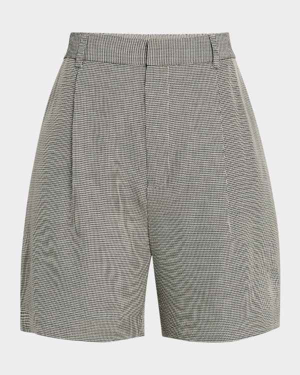 Marques'Almeida Belted Satin Mikado Shorts | Neiman Marcus