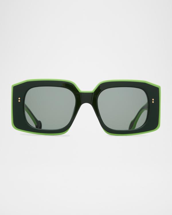 Valentino Garavani V-Gold II Acetate Butterfly Sunglasses  display picture 2