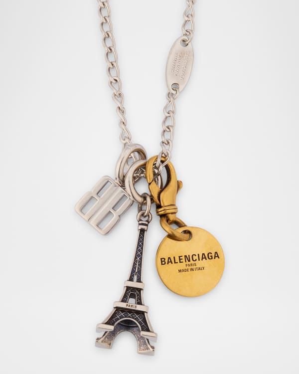 Balenciaga B Chain Thin Necklace | Neiman Marcus Balenciaga B Chain Thin Necklace | Neiman Marcus