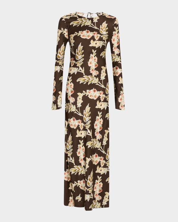 donna karan women's puff-sleeve belted a-line dress Cotton Puff Sleeve Midi Shirt Dress | Shirt Dress main image 0