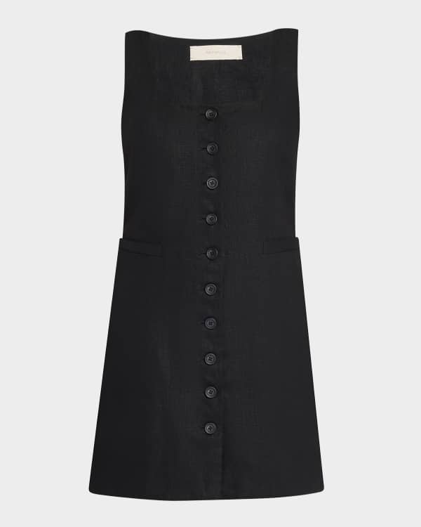 ワンピース Randy Asymmetry buckle tweed dress Scheduled to ship mid- to late December] Asymmetric buckle