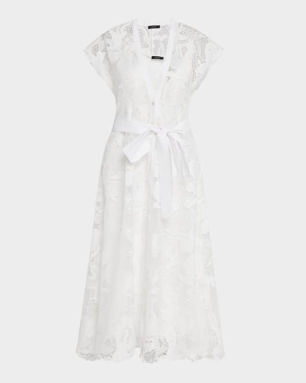 floral poplin lace midi dress Petal Party Floral Poplin Midi Dress in Pink L / Pink main image 0