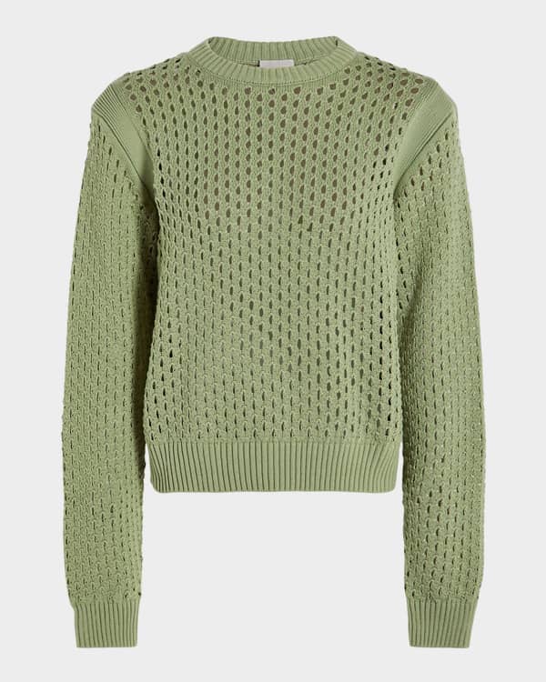 新品 MARC JACOBS crew neck sweater ラメ入りニット Marc Jacobs Gem Logo Knit Crewneck Sweater | Neiman Marcus