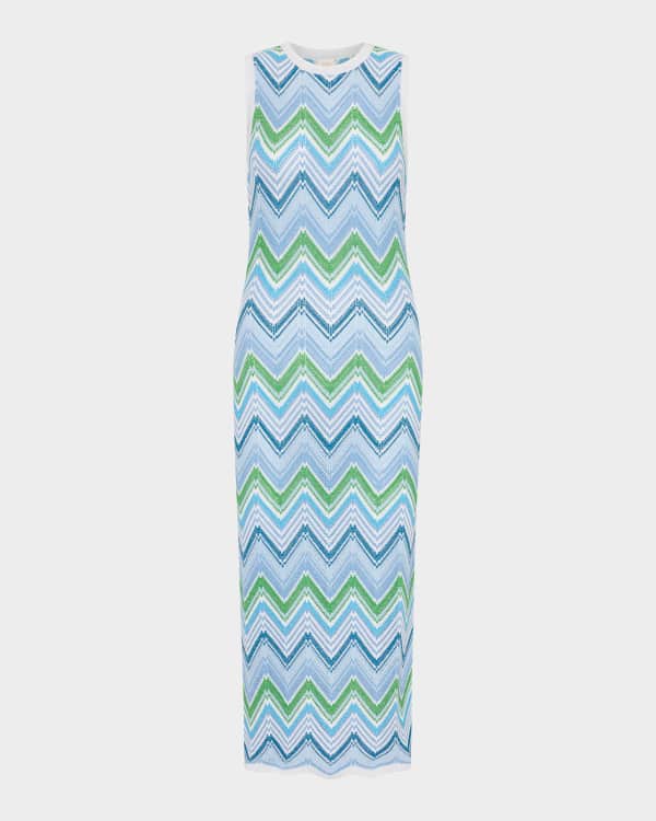 slim fit dress slacks Hayden Floral Embroidered Midi Dress in Blue/White main image 0