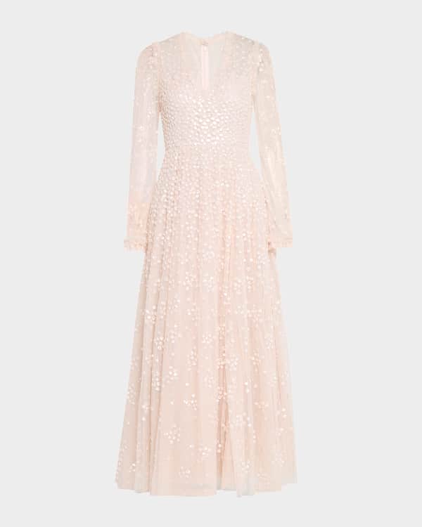 knee length dresses for ladies Tracie Lace Maxi Dress in Ivory main image 0