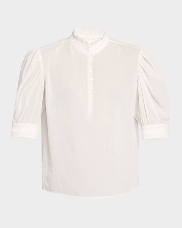 Satin off-the-shoulder blouse