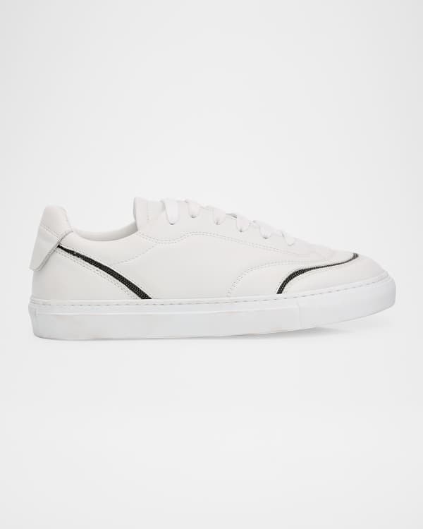 Brunello Cucinelli Metallic Knit Monili Runner Sneakers