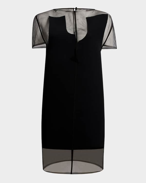 JW Anderson Paneled Sleeveless Mini Shift Dress | Neiman Marcus
