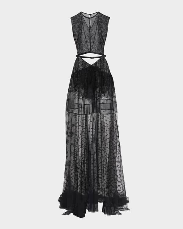 CHRISTOPHER JOHN ROGERS Hole-Punch Multicolor Knit Maxi