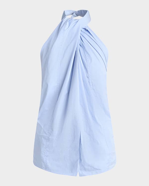 Khaite リマ リフ ミティ スカト 41264099TISSUERIB 200 Khaite Sesto Rib Halter Top | Neiman Marcus