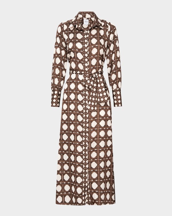 Diane von Furstenberg Tori Floral-Print Midi Wrap Shirtdress