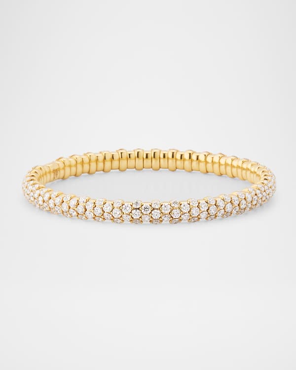 ZYDO 18k Rose Gold Pink Sapphire and Diamond Bracelet