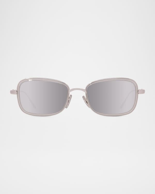 Off-White Men's Cady Cutout Rectangle Sunglasses | Neiman Marcus