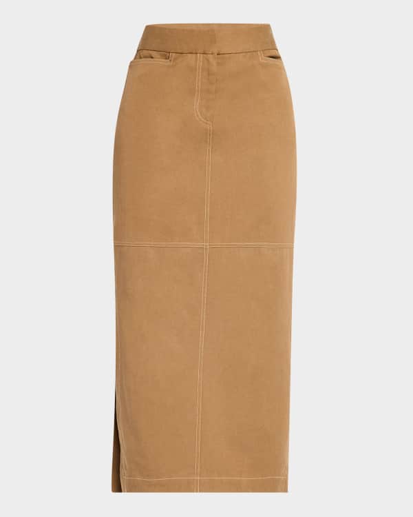 【海外限定】REISSスカート☆Tan Connie Suede Button-Through M Buy Reiss Tan Connie Suede Button-Through Mini Skirt from