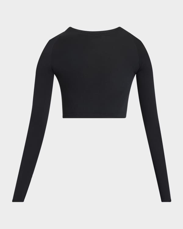 【Johanna Ortiz】 Garuaコットンクロップトップ Johanna Ortiz Garua Gathered Puff-Sleeve Crop Top - BCI
