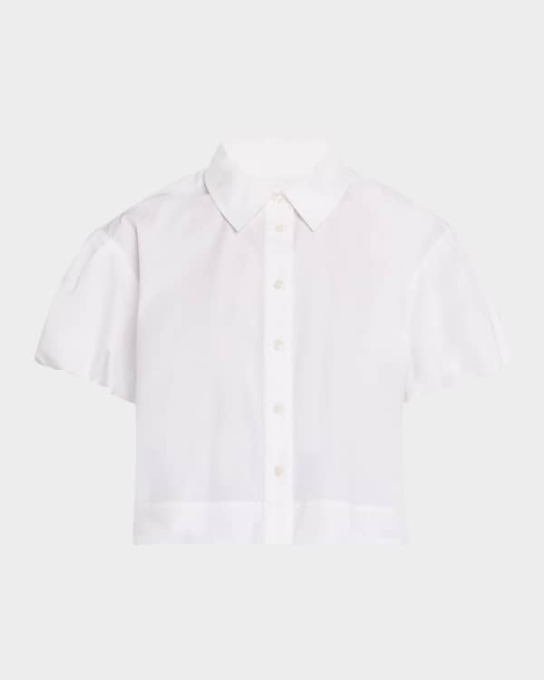 Laura Puff Sleeve Collar Top
