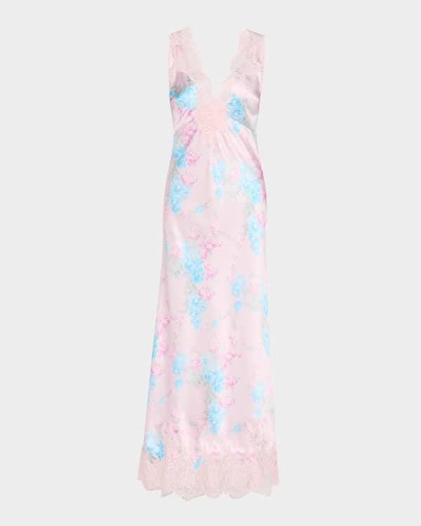 Veronica Beard Dovima Sleeveless Ruched Floral Maxi Dress