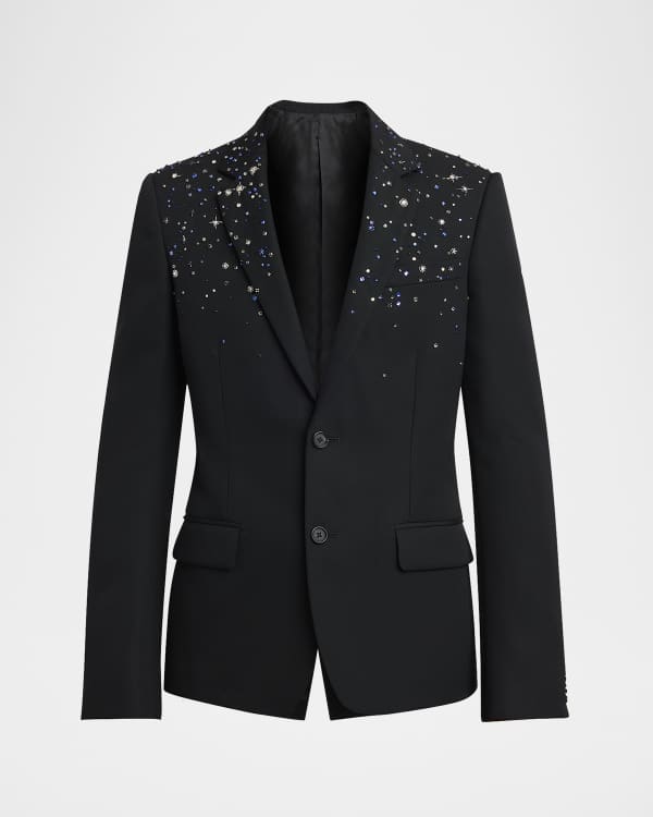 JW Anderson Men's Oversized Velvet Blazer | Neiman Marcus