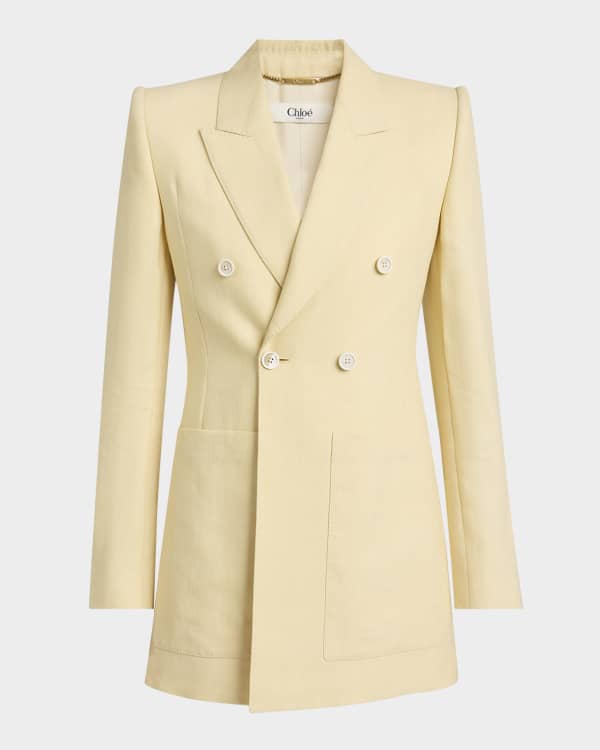 Chloe Wool Blazer with Chain Detail | Neiman Marcus