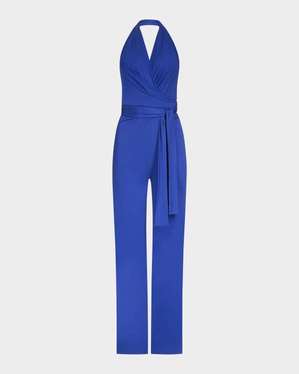 Reiss Dion Cutout Wide-Leg Jumpsuit | Neiman Marcus