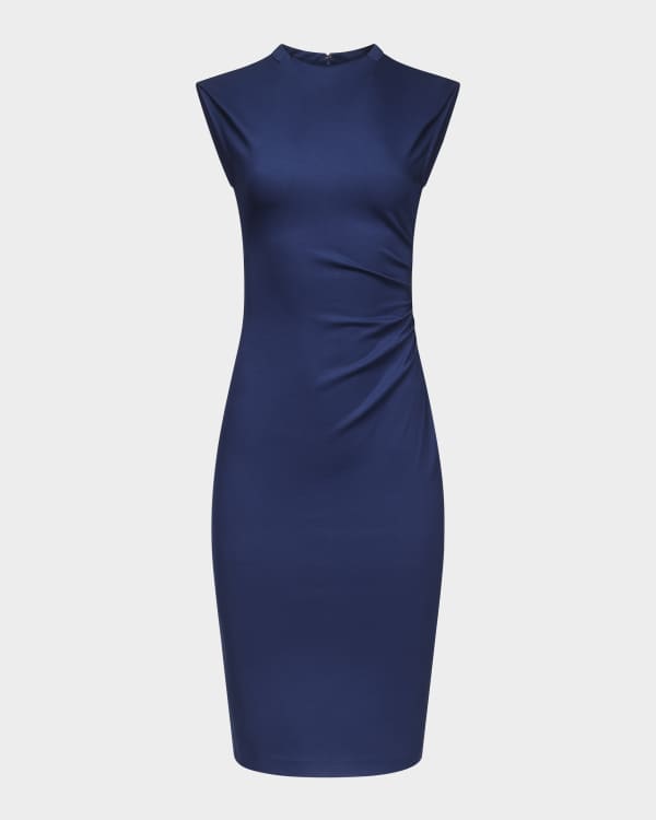 Diane von Furstenberg Valerie Ruched Dolman-Sleeve Midi