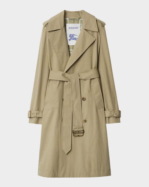 Burberry Cashmere and Wool Hooded Coat | Neiman Marcus