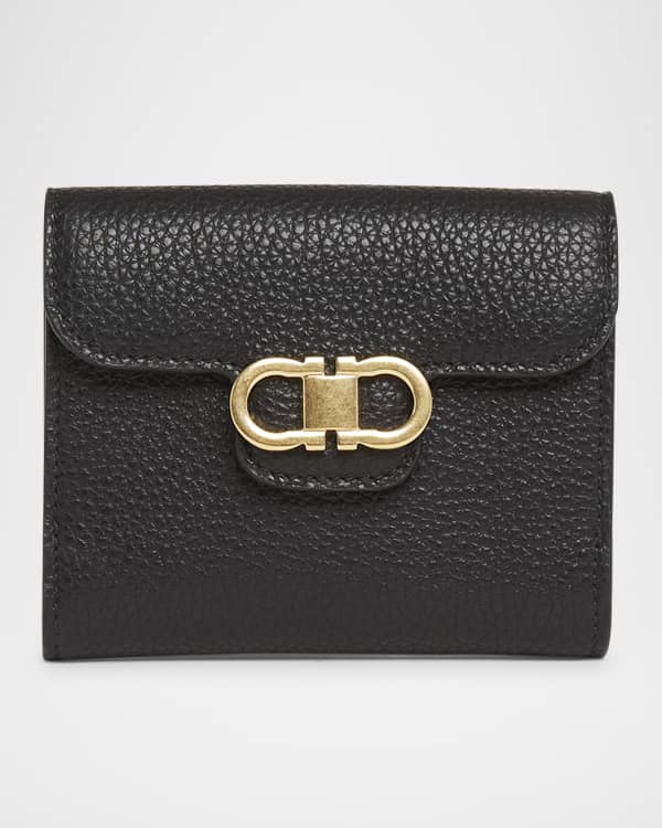 折りたたみ財布 Saint Laurent Monogram smooth leather compact wallet Saint Laurent Monogram YSL Compact Tri-Fold Wallet | Neiman