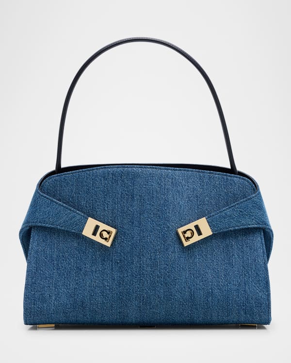 Ferragamo Prisma Leather Top-Handle Bag | Neiman Marcus